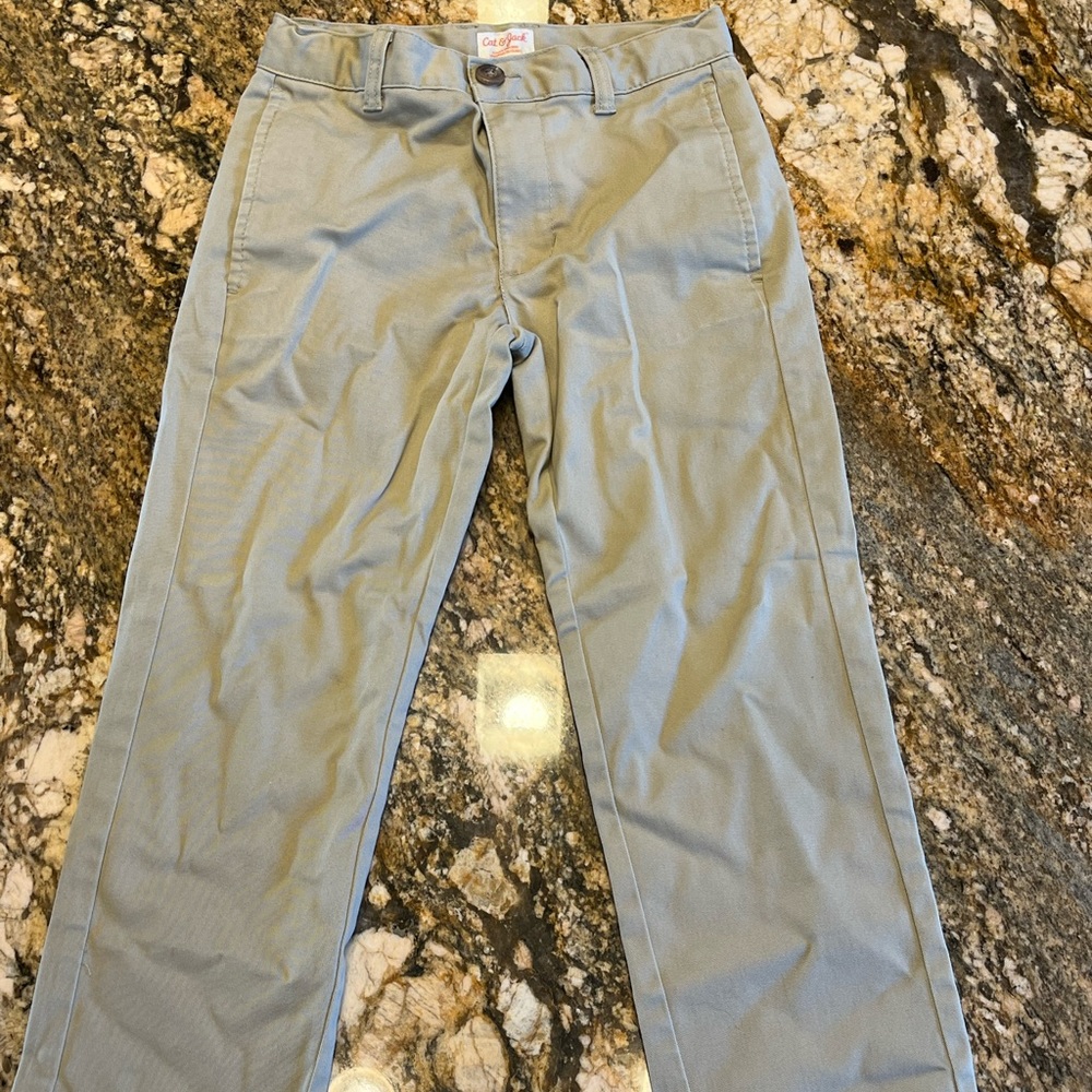 They got too small. Brand is cat and Jack. Size 8 street. Color khaki.